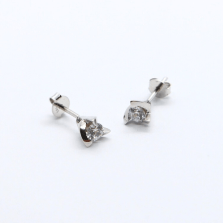 Cercei "Silver Grace" din Aur Alb 14k