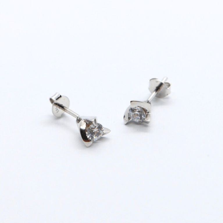 Cercei "Silver Grace" din Aur Alb 14k