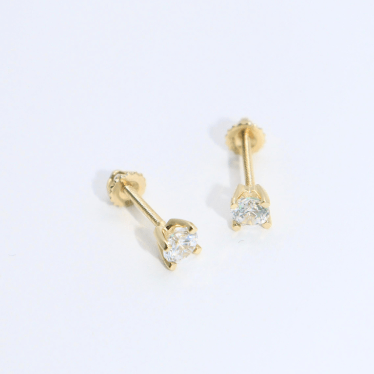Cercei "Golden Halo" din Aur Galben 14k