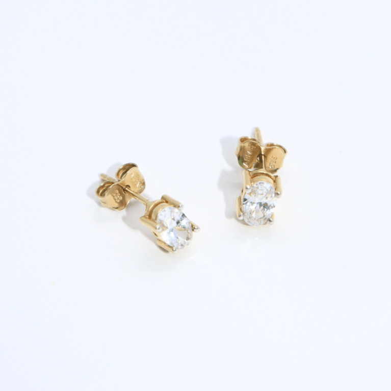 Cercei "Sunlit Charm" din Aur Galben 14k