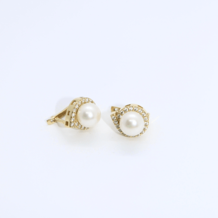 Cercei "Majestic Glow" din Aur Galben 14k