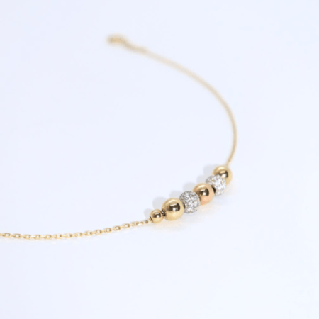 Brățară "Radiant Harmony" din Aur Mixt 14k Mărimea 18.5