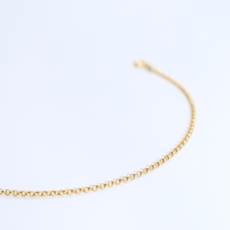 Brățară „Elegant Simplicity” din Aur Galben de 14k Mărimea 16