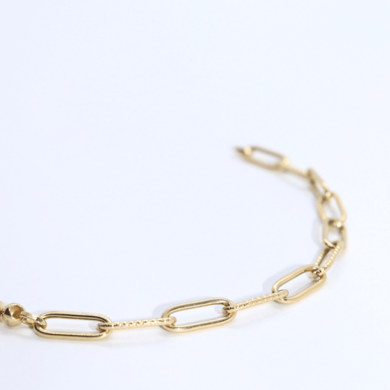 Brățară „Elegant Essence” din Aur Galben 14k Mărimea 17