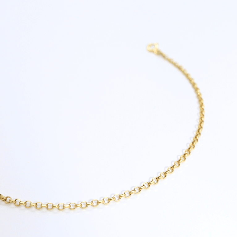 Brățară „Golden Simplicity” din Aur Galben 14k Mărimea 16