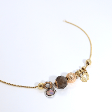 Brățară „Charm Essence” din Aur Galben 14k Mărimea 19