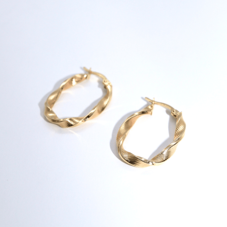 Cercei „Golden Ray” din Aur Galben 14k